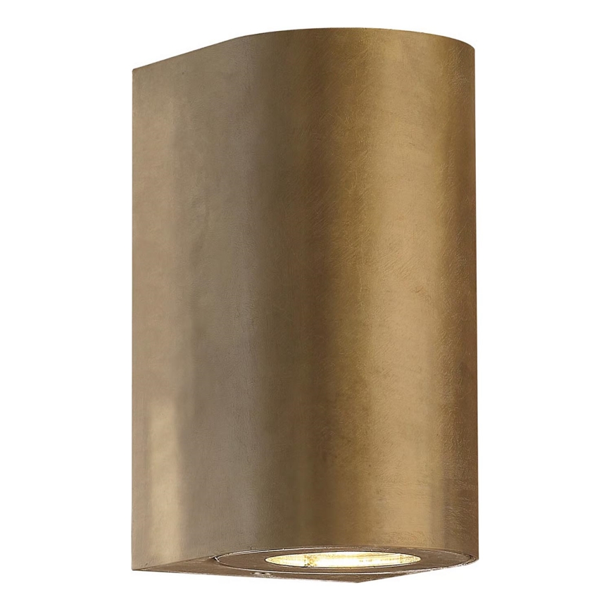 Nordlux - Applique da esterno CANTO 2xGU10/28W/230V IP44 ottone