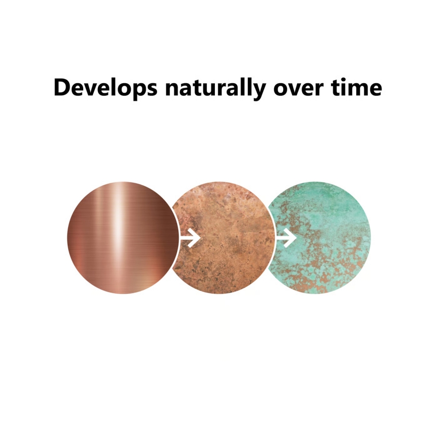 Nordlux - Applique da esterno con sensore BLOKHUS 1xE27/60W/230V IP54 rame