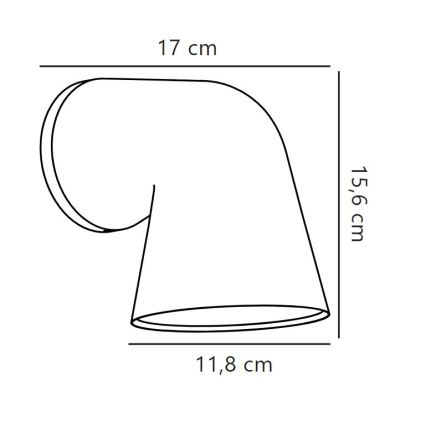 Nordlux - Applique da esterno FRONT 1xGU10/28W/230V IP44 bianco