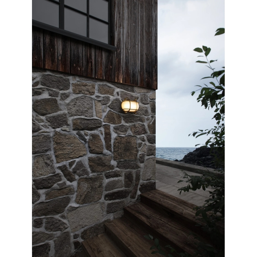 Nordlux - Applique da esterno HELFORD 1xE27/12,5W/230V IP64 ottone