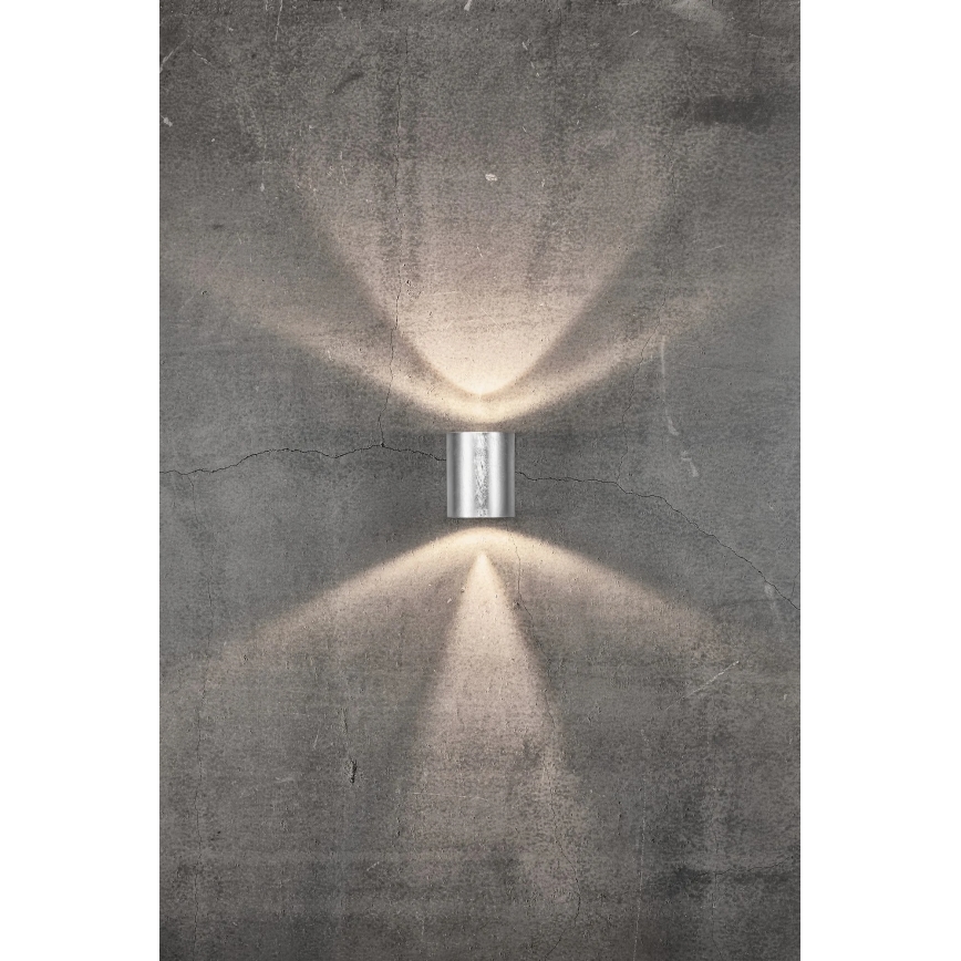 Nordlux - Applique da esterno LED CANTO 2xLED/6W/230V IP44 argento