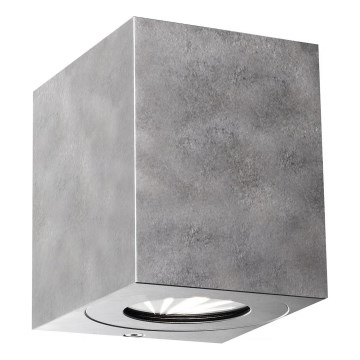 Nordlux - Applique da esterno LED CANTO 2xLED/6W/230V IP44 argento