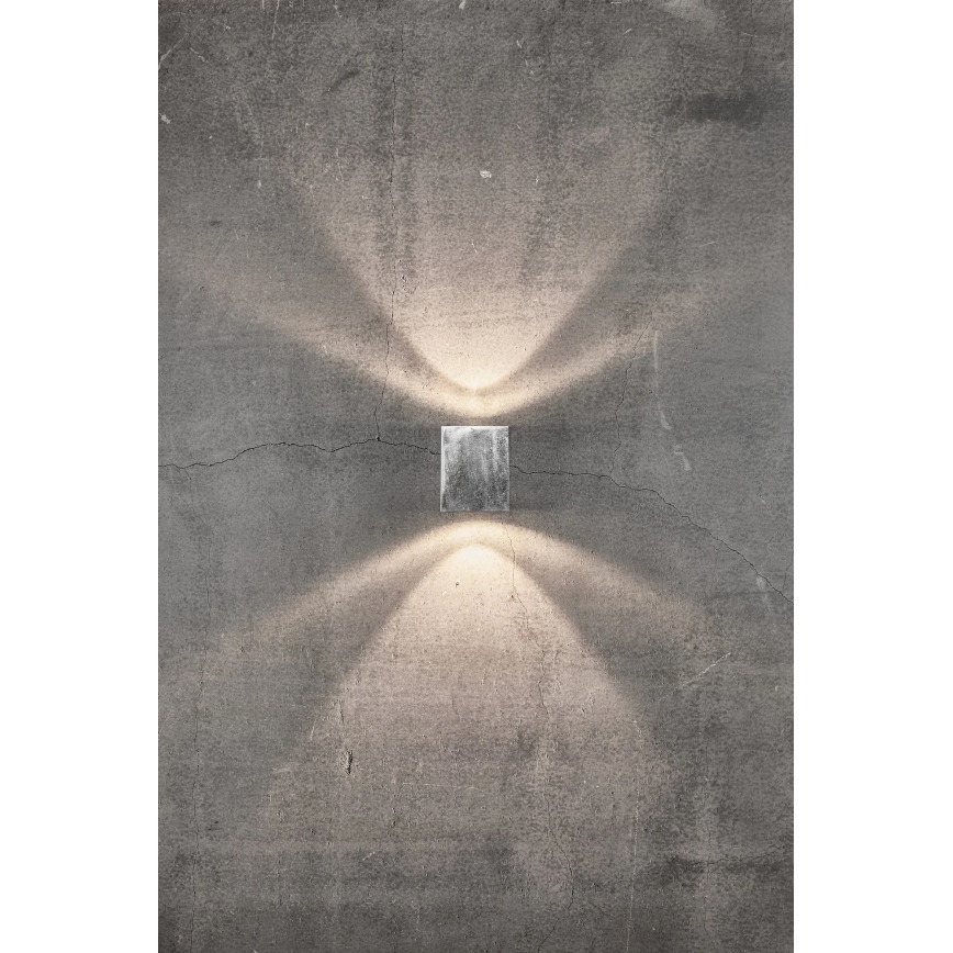 Nordlux - Applique da esterno LED CANTO 2xLED/6W/230V IP44 argento