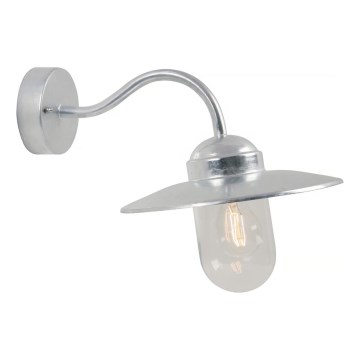 Nordlux - Applique da esterno LUXEMBOURG 1xE27/60W/230V IP54 argento