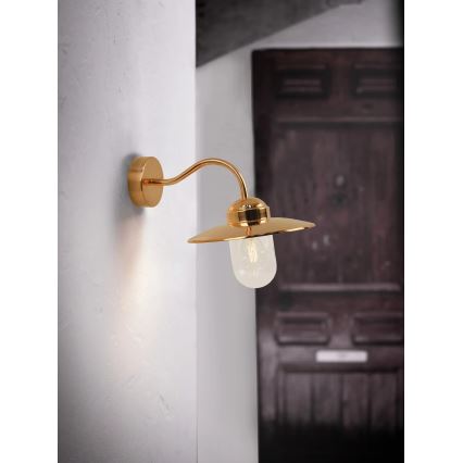 Nordlux - Applique da esterno LUXEMBOURG 1xE27/60W/230V IP54 finitura rame