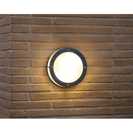 Nordlux - Applique da esterno MALTA 1xE27/60W/230V argento