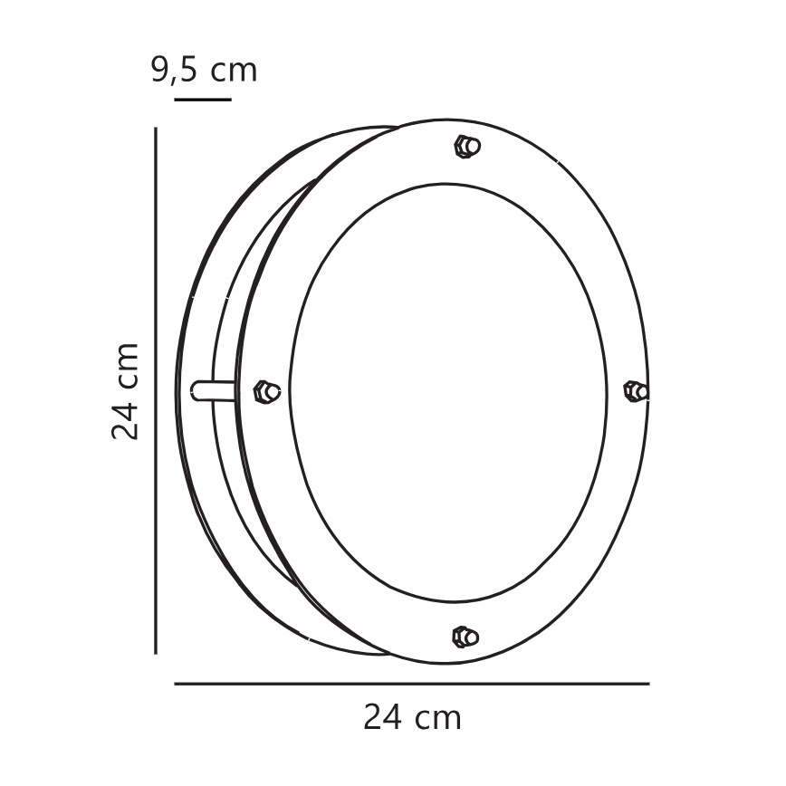 Nordlux - Applique da esterno MALTA 1xE27/60W/230V IP54 argento
