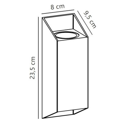 Nordlux - Applique da esterno NICO 2xGU10/35W/230V IP54 antracite