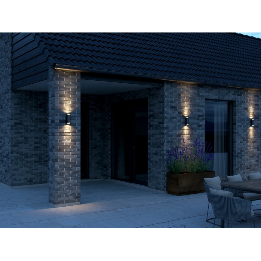 Nordlux - Applique da esterno NICO 2xGU10/35W/230V IP54 nero