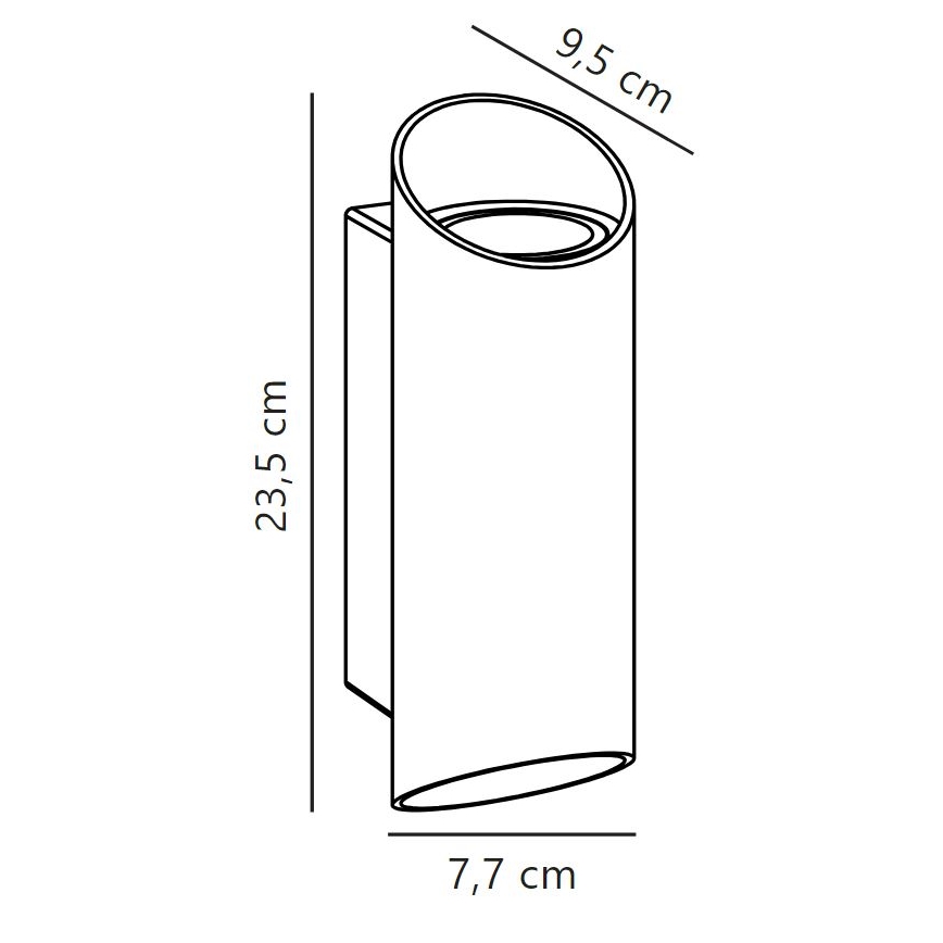 Nordlux - Applique da esterno NICO 2xGU10/35W/230V IP54 nero