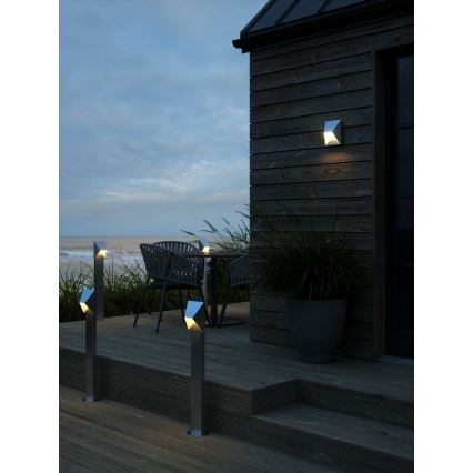 Nordlux - Applique da esterno PONTIO 1xGU10/25W/230V IP54 argento