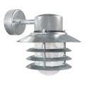 Nordlux - Applique da esterno VEJERS 1xE27/60W/230V IP54 argento