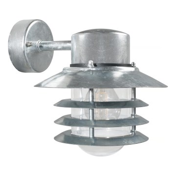 Nordlux - Applique da esterno VEJERS 1xE27/60W/230V IP54 argento