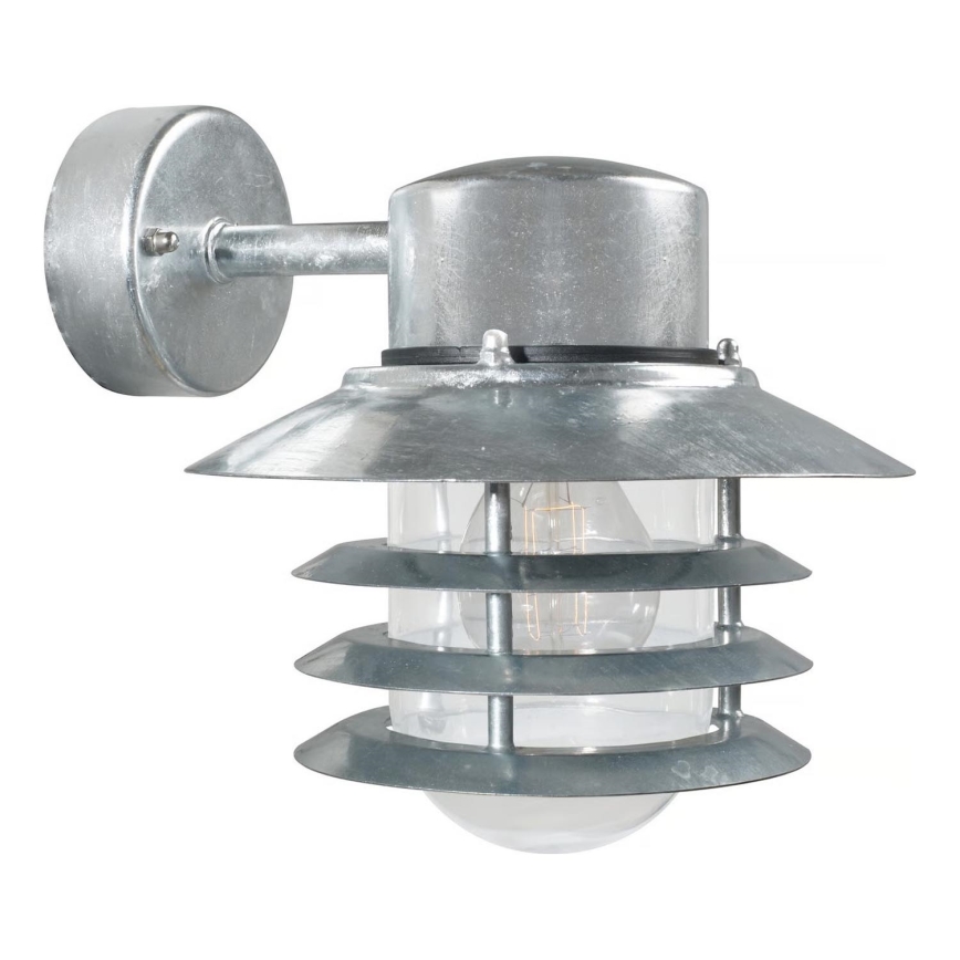 Nordlux - Applique da esterno VEJERS 1xE27/60W/230V IP54 argento