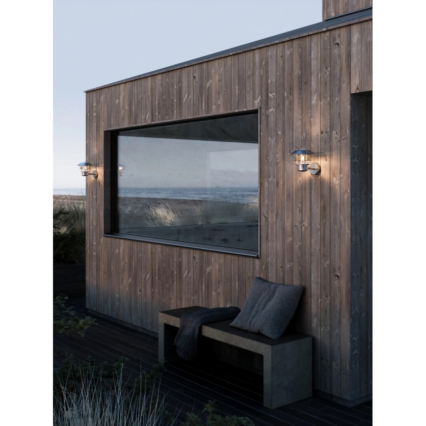 Nordlux - Applique da esterno VEJERS 1xE27/60W/230V IP54 argento