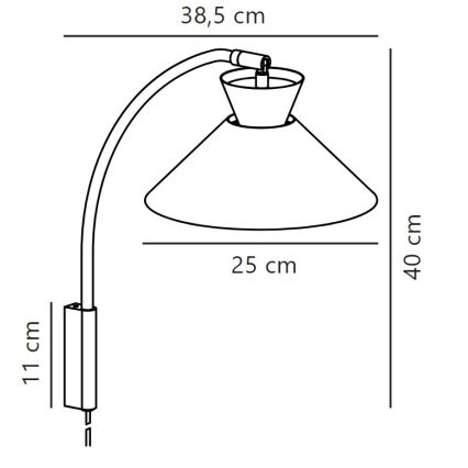 Nordlux - Applique DIAL 1xE27/40W/230V bianco