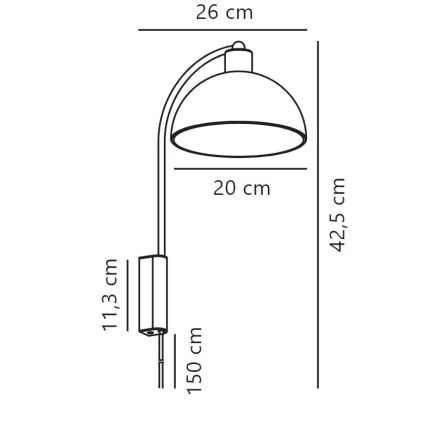 Nordlux - Applique ELLEN 1xE14/40W/230V cromo lucido