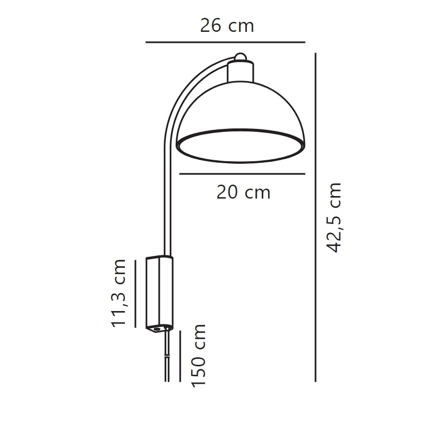 Nordlux - Applique ELLEN 1xE14/40W/230V cromo lucido