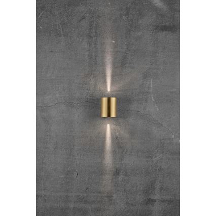 Nordlux - Applique LED da esterno CANTO 2xLED/5,5W/230V IP44 oro