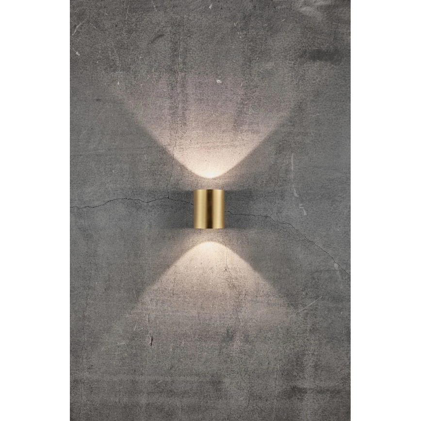 Nordlux - Applique LED da esterno CANTO 2xLED/5,5W/230V IP44 oro