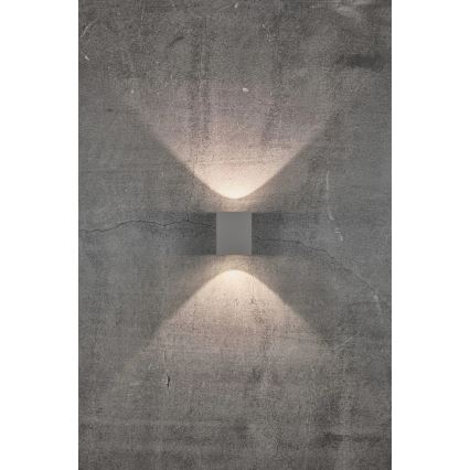 Nordlux - Applique LED da esterno CANTO 2xLED/5W/230V IP44 grigio