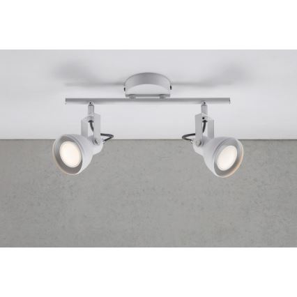 Nordlux - Faretto ASLAK 2xGU10/35W/230V bianco