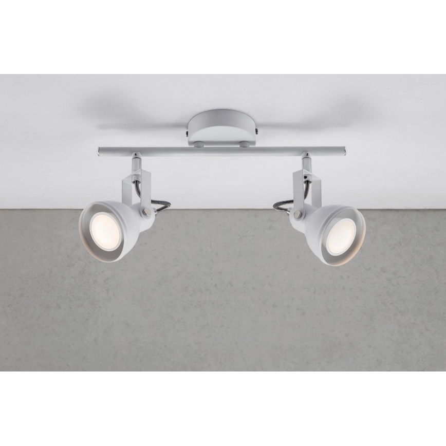 Nordlux - Faretto ASLAK 2xGU10/35W/230V bianco