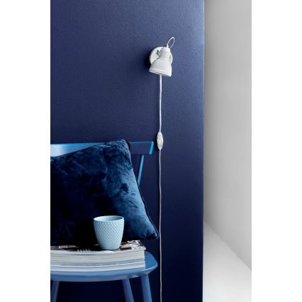 Nordlux - Faretto da parete ASLAK 1xGU10/35W/230V bianco