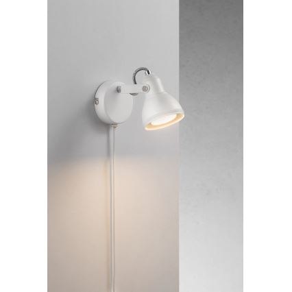 Nordlux - Faretto da parete ASLAK 1xGU10/35W/230V bianco