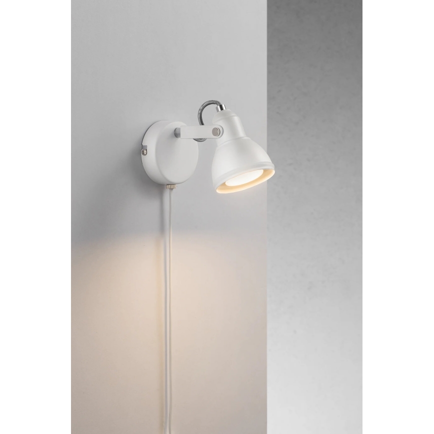 Nordlux - Faretto da parete ASLAK 1xGU10/35W/230V bianco