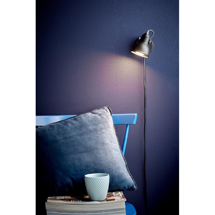 Nordlux - Faretto da parete ASLAK 1xGU10/35W/230V nero