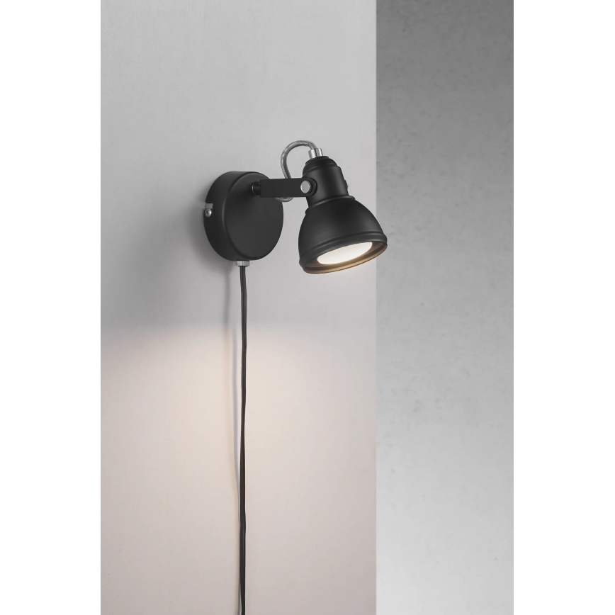 Nordlux - Faretto da parete ASLAK 1xGU10/35W/230V nero