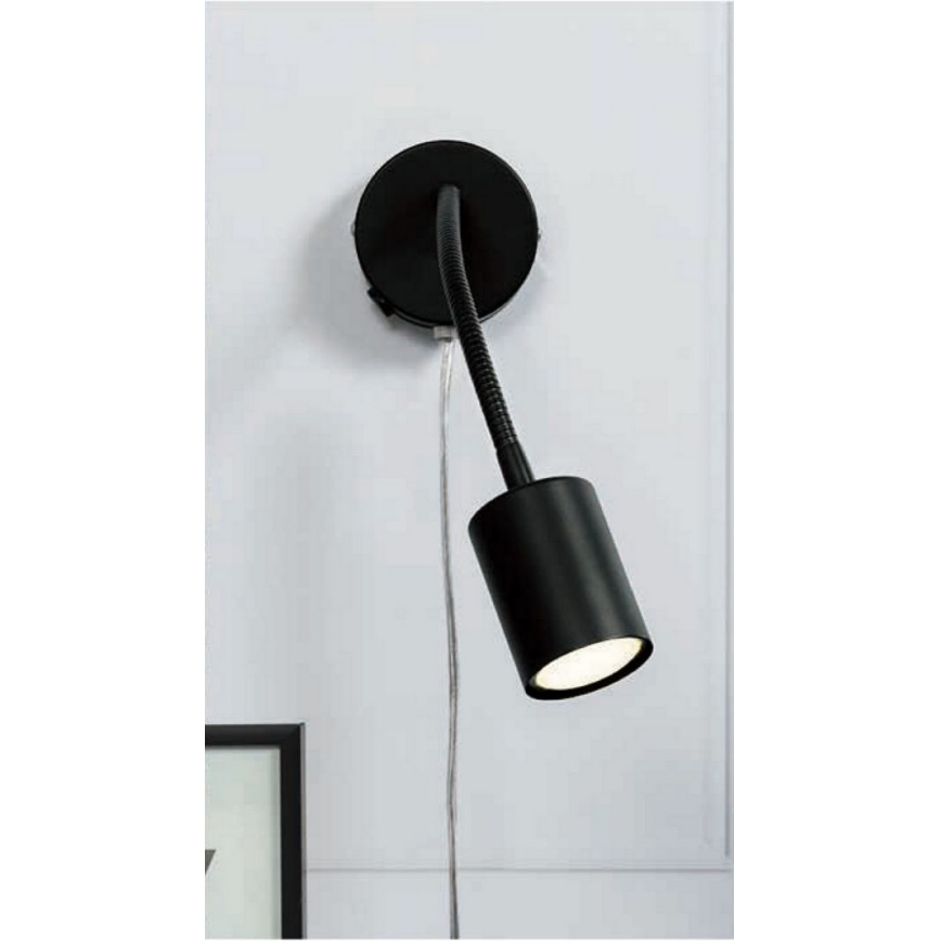 Nordlux - Muro flexible Luce Spot EXPLORE 1xGU10/7W/230V nero