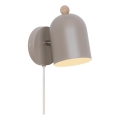 Nordlux - Faretto da parete GASTON 1xE27/15W/230V beige
