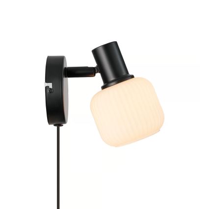 Nordlux - Faretto da parete MILFORD 1xE14/10W/230V nero
