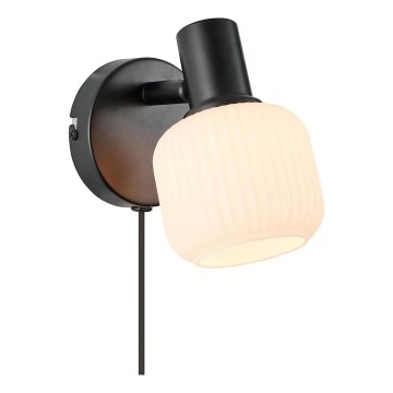 Nordlux - Faretto da parete MILFORD 1xE14/10W/230V nero