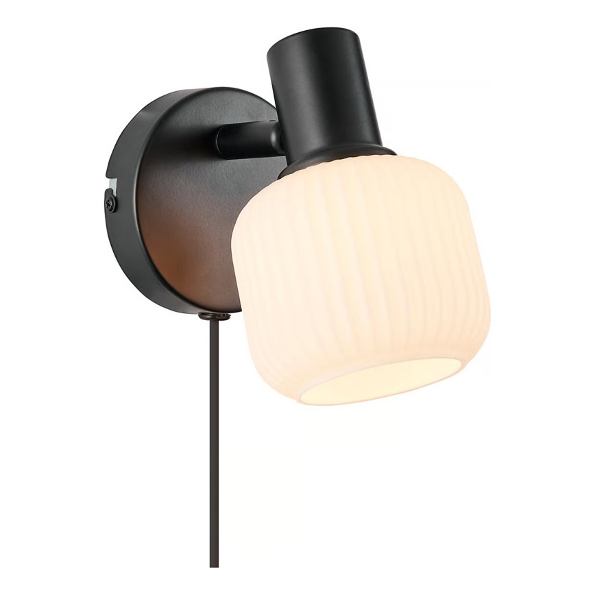 Nordlux - Faretto da parete MILFORD 1xE14/10W/230V nero