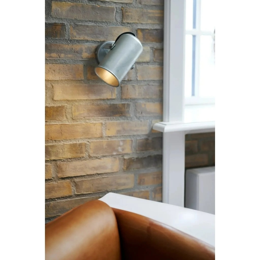Nordlux - Faretto da parete PORTER 1xE27/60W/230V cromo opaco