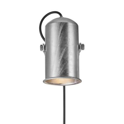 Nordlux - Faretto da parete PORTER 1xE27/60W/230V cromo opaco