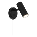 Nordlux - Faretto da parete VICO 1xGU10/5W/230V nero