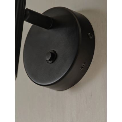Nordlux - Faretto da parete VICO 1xGU10/5W/230V nero