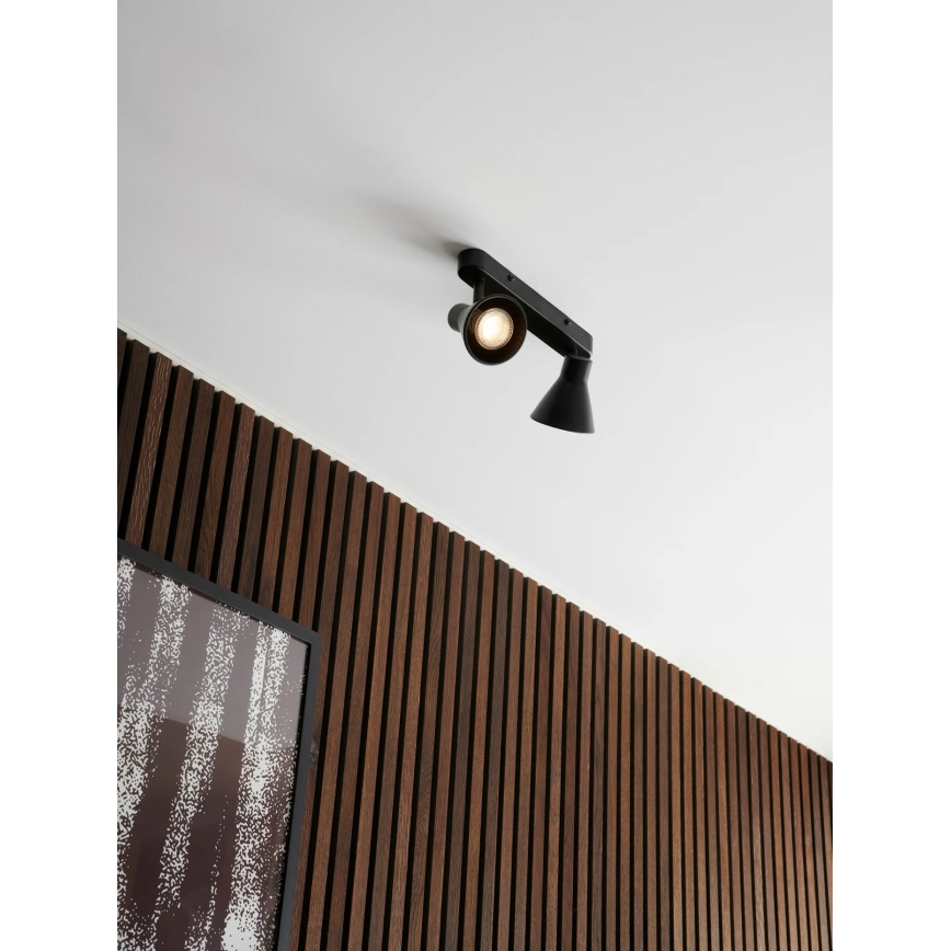 Nordlux - Faretto EIK 2xGU10/35W/230V Black