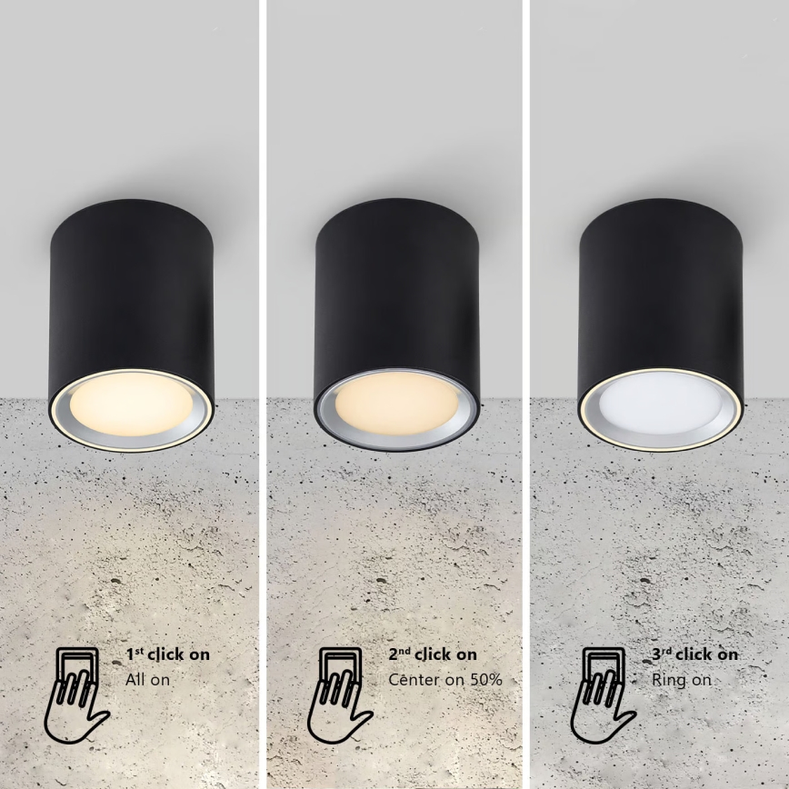 Nordlux - Lampada da incasso LED per bagno LANDON LED/6,5W/230V IP44 nero