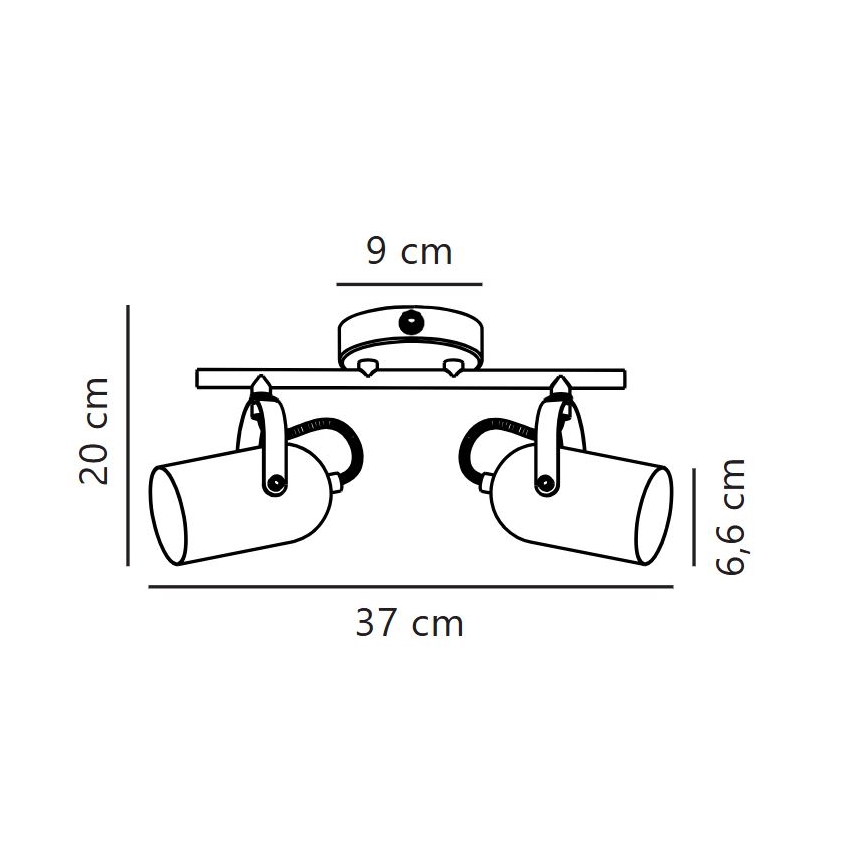 Nordlux - Faretto LOTUS 2xE14/40W/230V