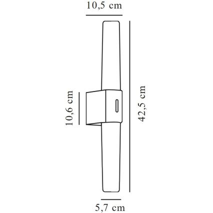 Nordlux - Illuminazione a LED per specchi da bagno HELVA LED/9W/230V 3000K IP44