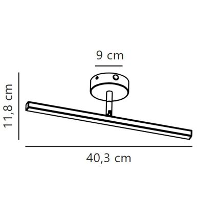 Nordlux - Illuminazione a LED per specchi da bagno IP LED/6,2W/230V IP44 40 cm bianco