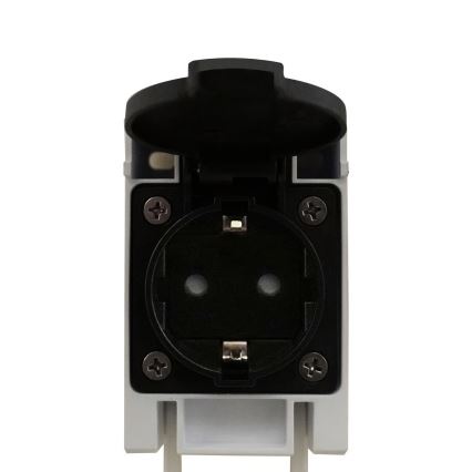 Nordlux - Lampada LED per specchio da bagno con presa integrata MALAIKA LED/15W/230V IP44 68,4 cm nera