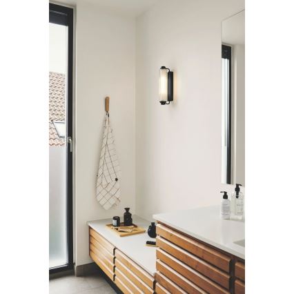 Nordlux - Illuminazione per specchio da bagno NIMAL 2xE14/25W/230V IP44 nero