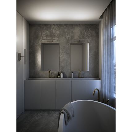 Nordlux - Illuminazione specchio da bagno LED dimmerabile OTIS LED/14W/230V IP44 40 cm argento