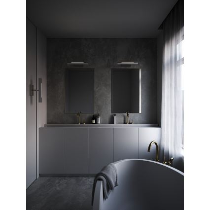Nordlux - Illuminazione specchio da bagno LED dimmerabile OTIS LED/14W/230V IP44 40 cm cromo opaco